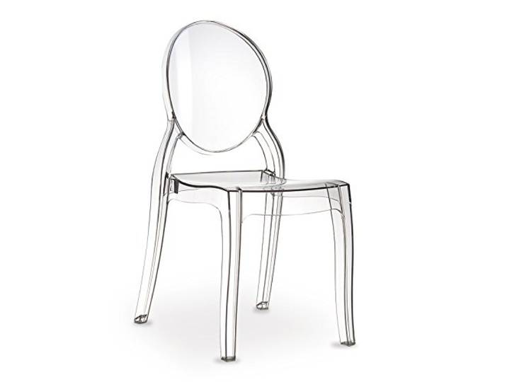 Siesta Exclusive Hochwertiger Ghost Stuhl aus transparentem Polycarbonat für Erwachsene (Keine China Ware) (Klar)