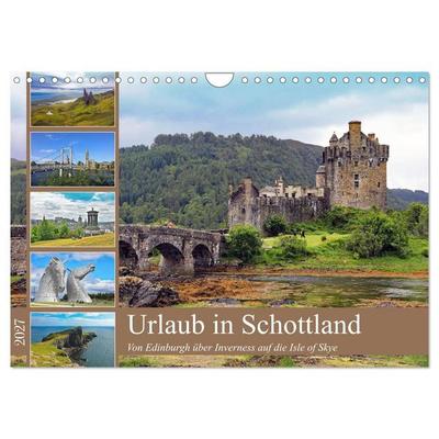 Urlaub in Schottland (Wandkalender 2027 DIN A4 quer), CALVENDO Monatskalender