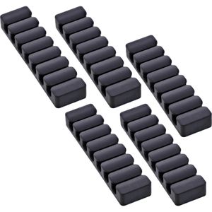 InLine Kabelhalter 59971L, Kabelclips, schwarz, 5 Stück