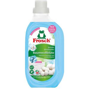 Frosch Weichspüler Baumwollblüten Bio-Qualität, vegan, pflanzliche Inhaltsstoffe, hypoallergen, Flasche, 880 ml, 40WL