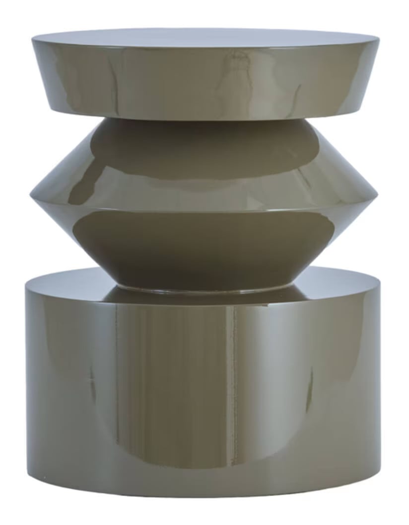 Light & Living Ronde Bijzettafel Dhoti Taupe Ø40cm
