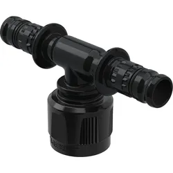 Mepla Übergangs-T-Stück mit Adapter MeplaFix PVDF d20-MF20-d16