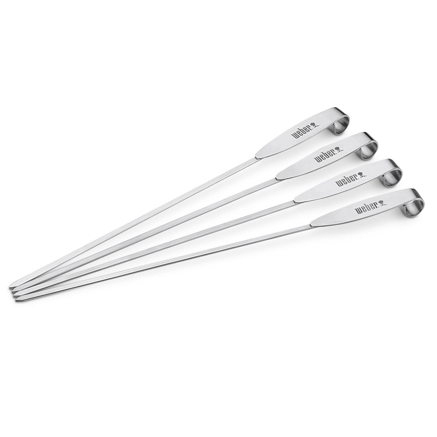 Weber ETGS Spieße-Set, 7618 Edelstahl, 4 Stück