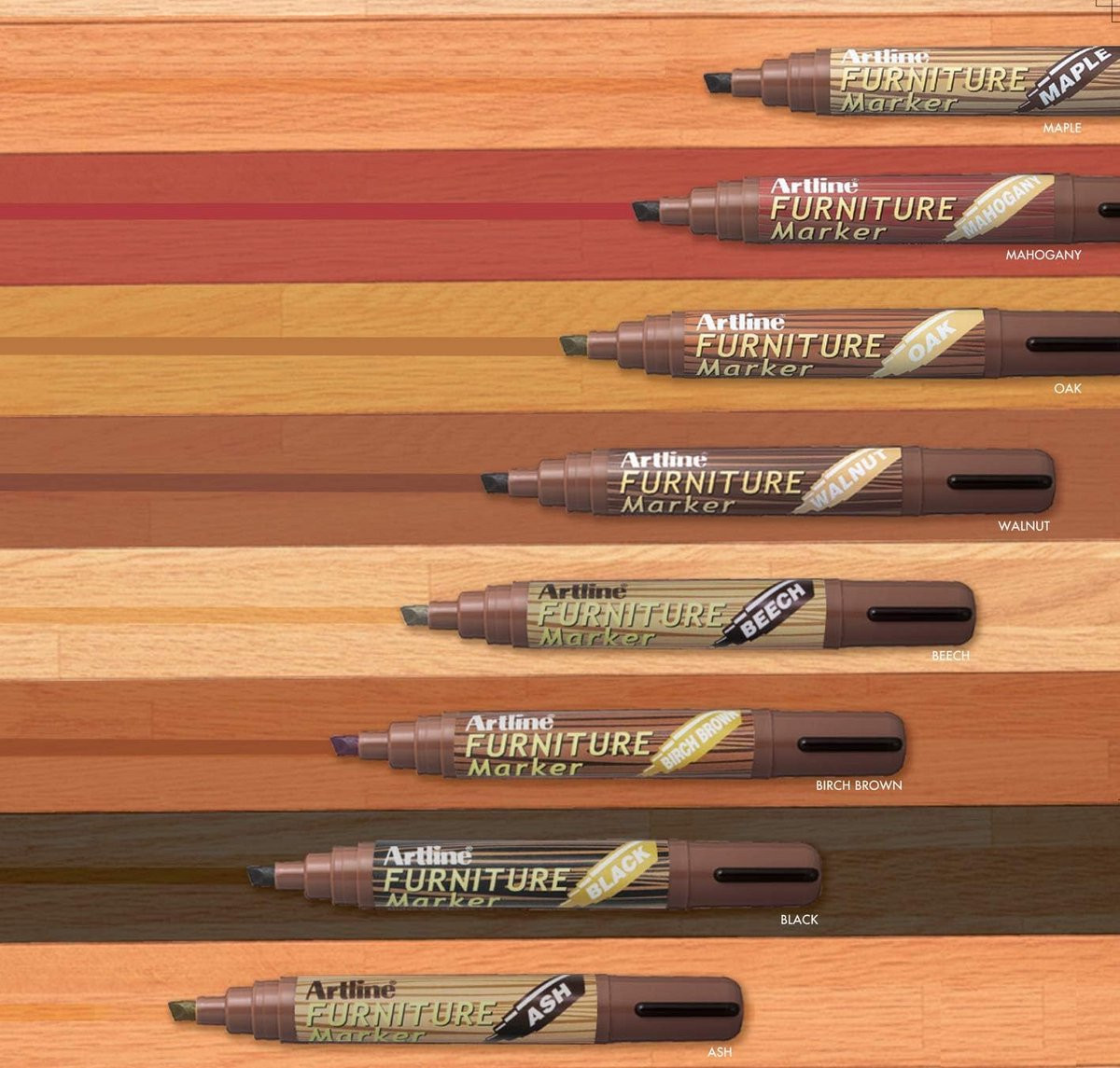 Houten Meubelmarker Pen voor Krasjes en Beschadigingen - Eikenhout Kleur