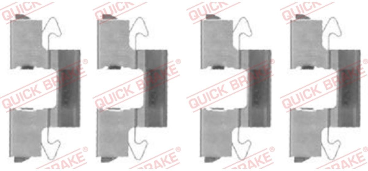 Zubehörsatz, Scheibenbremsbelag QUICK BRAKE 109-1714