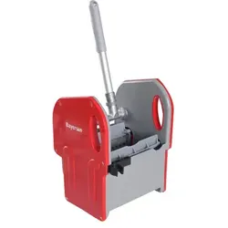Presse für Reinigungswagen Bayersan Profi Presse rot Fahrwagenpresse mit Griff, Splint, Sieb, Stielhalter