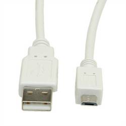 Secomp USB-Kabel USB 2.0 USB-A Stecker 1.8 m Beige Geschirmt S3152