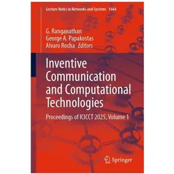 Inventive Communication and Computational Technologies, Fachbücher von Alvaro Rocha, G. Ranganathan, George A. Papakostas
