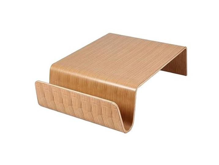 UlpyO Gebogener Couchtisch aus Holz, kreativer einfacher Vollmassivholz-Sofa-Beistelltisch, Wohnzimmer-Lounge-Teetisch, Cocktailtisch