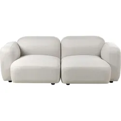 3-SITZER-SOFA Stoff Hellbeige Afoss