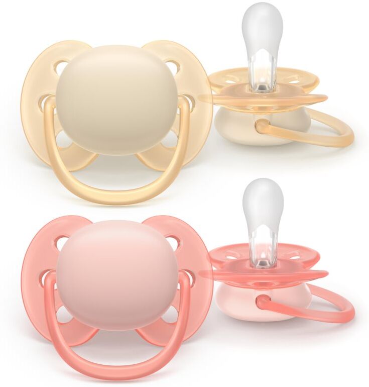 Philips Avent Ultrasoft SCF091/38 0-6 m tétine Girl 2 pcs