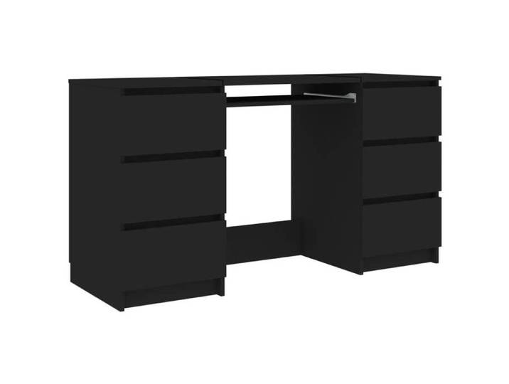Bureau - CLOUD - Noir - 140x50x77 cm - bois d'ingénierie LL22565