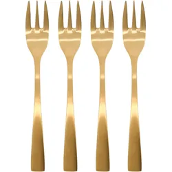 Golden Kuchengabeln 4 St.
