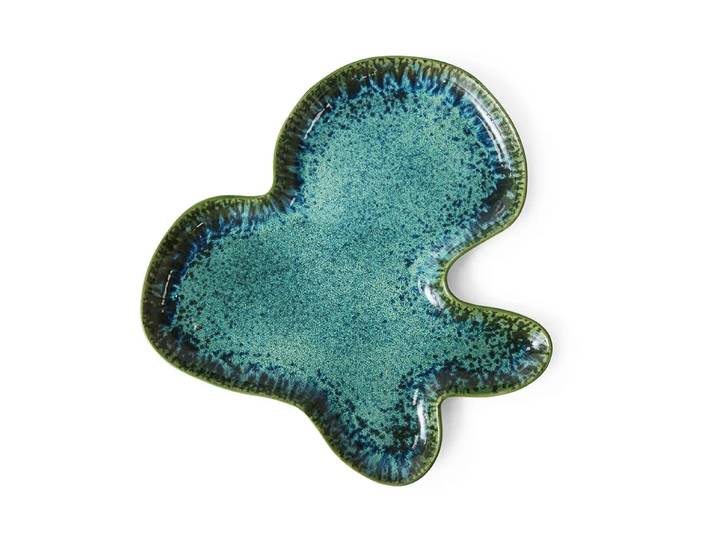HKliving Plat de service Shell Teal
