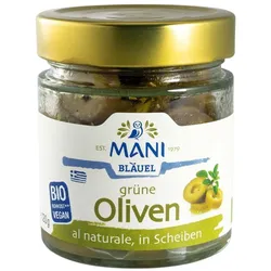 Grüne Oliven - al naturale in Scheiben 120g