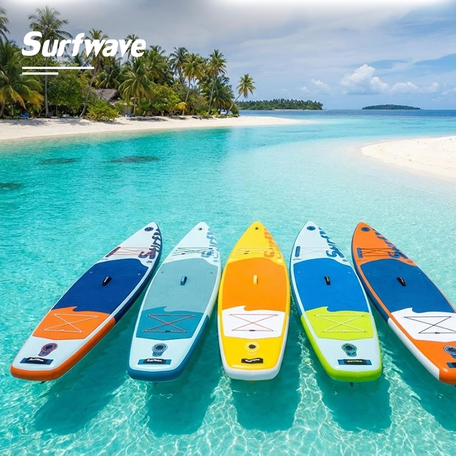 Aufblasbares Stand-Up-Paddle-Board, 335 cm - Stabiles SUP-Surfbrett aus PVC für Erwachsene