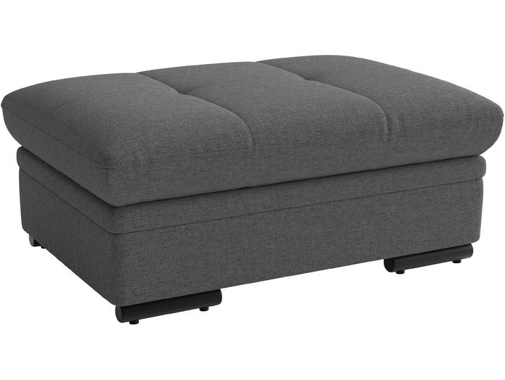 Polsterhocker SIT & MORE Viola, B: 102 cm , grau (anthrazit), B:102cm H:43cm T:68cm, 100% Polyester, Hocker, Polsterhocker, mit praktischen Stauraum