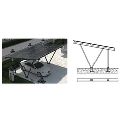 Mibet Energy 'MRac BIPV Carport for 2-Par '(0% MwSt §12 III UstG)