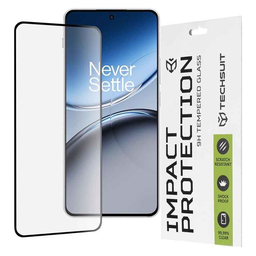 Techsuit - 111D Full Cover / Full Glue Glass - OnePlus Nord 4 - Black (OnePlus Nord 4) (56360053)