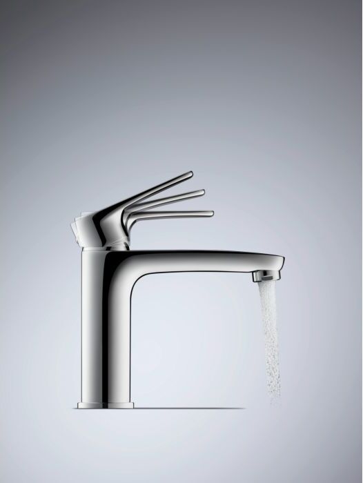 Duravit B1 Waschtischarmatur M Freshstart B11023001010 Minus-Flow mit Zugstange, Chrom Hochglanz