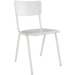 4er-Set Zuiver Stuhl Back to School HPL Weiß