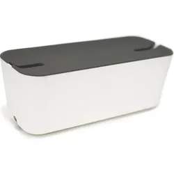 Hideaway Kabelbox XL weiß-grau