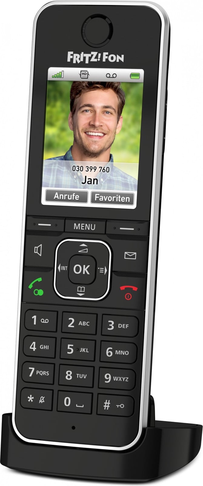 AVM Fritz!Fon C6 draadloze IP-telefoon, zwart
