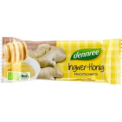 dennree Fruchtschnitte Ingwer-Honig bio