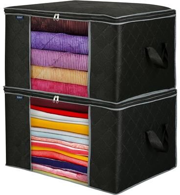 Royale USA Royale Clothes Storage Organizer Bag with Handle - 90L Capacity