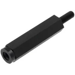 Abstandshülse Kunststoff mit Gewinde (Innen/Außen) M2,5 - Länge: 12 mm