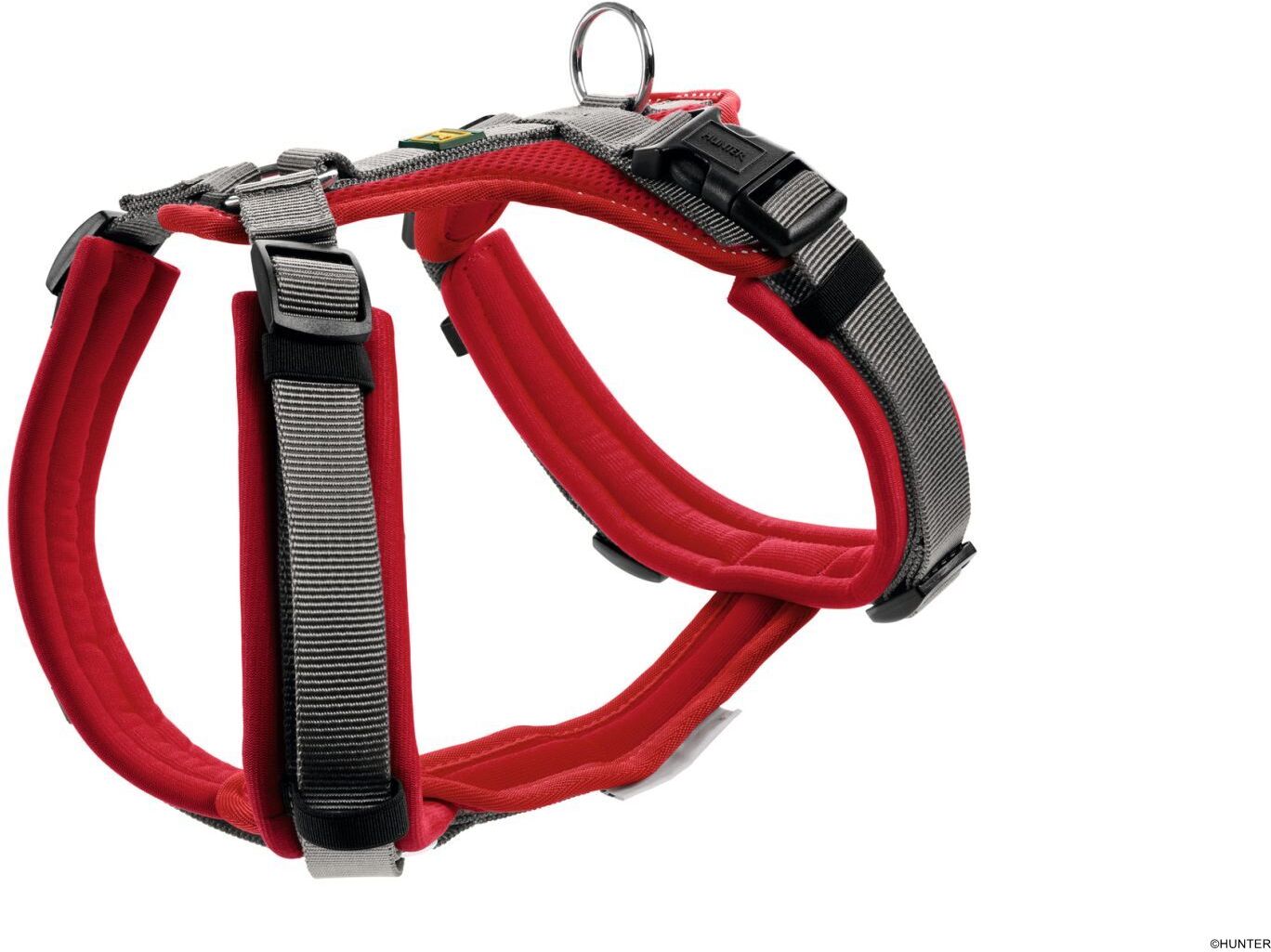 DOG SPORT HUNTER Geschirr Maldon XS, rot/grau
