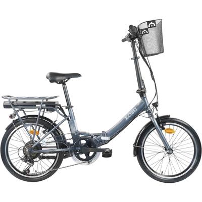 E-Bike LLOBE "Falt E-Bike 20" Agile" Gr. 37, blau (anthrazit, anthrazit), Elektrofahrräder, 37cm, 20 Zoll (50,80cm), Topseller