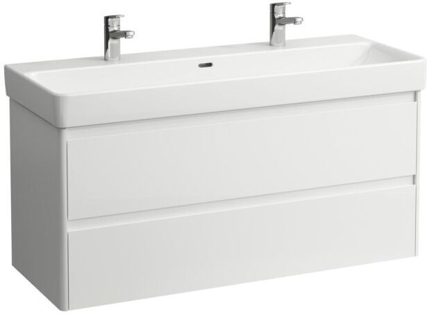 Laufen Base für Pro S Waschtischunterschrank H4113221082611 116,8x51,5x44,6cm, 2 Schubladen, weiß glänzend