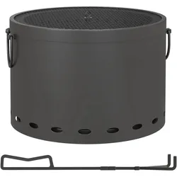 FEUERSCHALE, Metall, Dunkelgrau