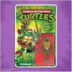 Super7 Teenage Mutant Ninja Turtles ReAction+ figurine Wave 01 Raphael