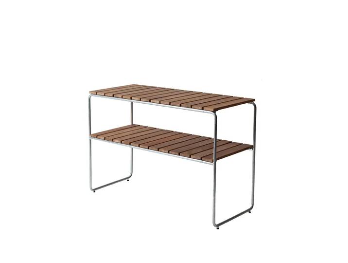 Grythyttan Stålmöbler Grythyttan Beistelltisch Teak-Gestell warmverzinkt
