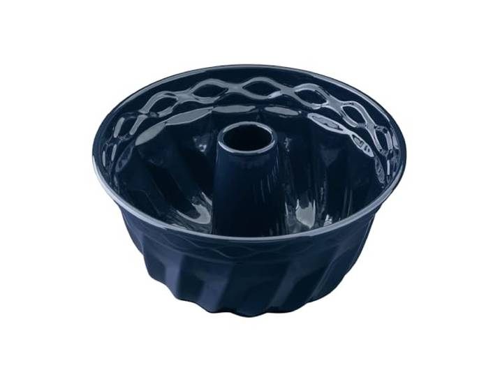 Dr. Oetker Guglhupf Backform Ø 22 cm Back-Liebe Emaille – Schnitt- & kratzfeste Gugelhupf Form mit Emaille – 22er Gugelhupfform in Dunkelblau