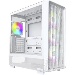 Montech X5, ATX White (ATX, mATX, Mini-ITX, SSI CEB), PC Gehäuse, Weiss