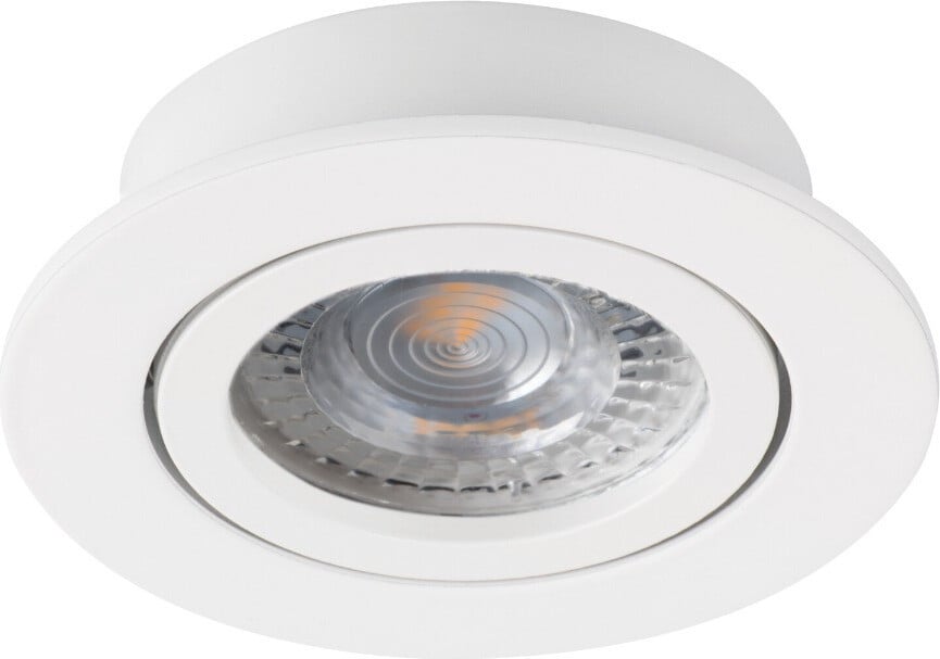 Kanlux Dalla inbouwspot rond, wit, kantelbaar, aluminium, IP20, geschikt voor GU10/GX5.3 lampen