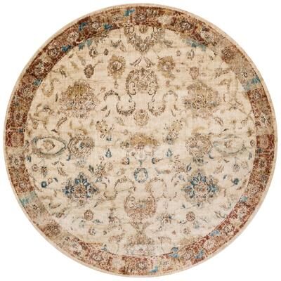 Alexander Home Contessa Traditional Antique Floral Distressed Rug