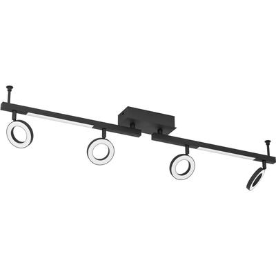 EGLO LED Deckenspots "CARDILLIO", schwarz, 4, H: 20cm, 1 Stk., Leuchten, Deckenspot aus Alu, Stahl - 3,2W und 3,3W - Warmweiß