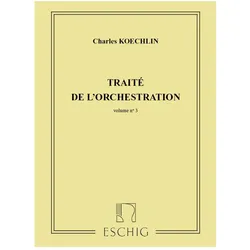 Koechlin Traite Orchestration 3 Educazione Musicale, Fachbücher