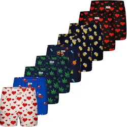 Sugar Pine Herren Boxer Motiv Print Mix 9er Pack