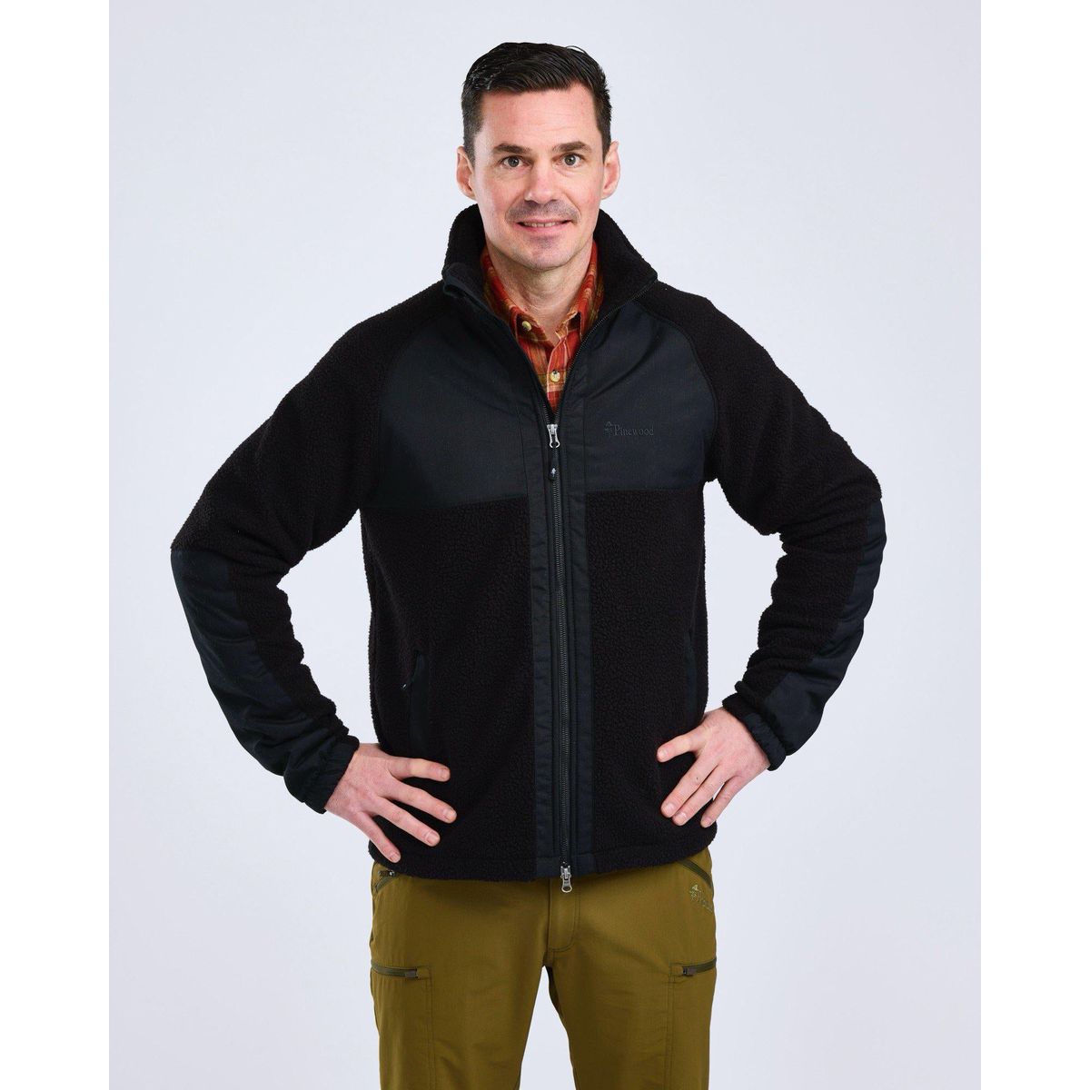 Pinewood Pile Fleece Jacket black (400) S 1-53660400005