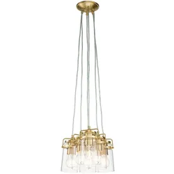 Elstead Lighting Brinley 6-flammige Pendelleuchte E27 Messing gebürstet