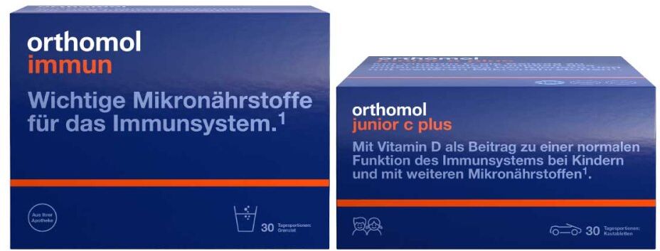 Orthomol Immun Granulat + Orthomol junior C plus Mand.