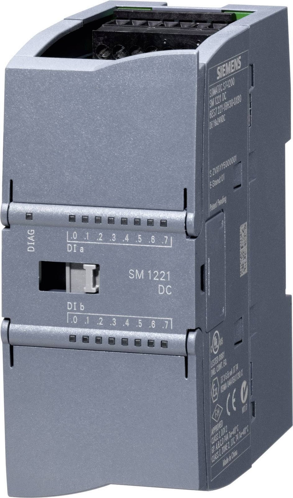 Siemens SIMATIC S7-1200 SM 1221 Digitale Ingangsmodule, 8 Digitale Ingangen, 24VDC, 6ES72211BF320XB0