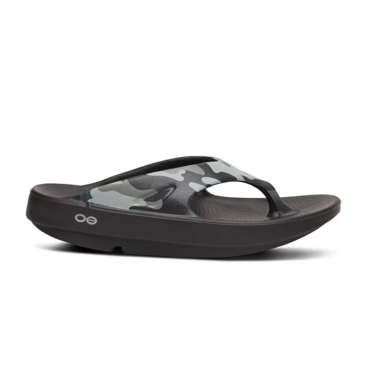 Sandali Oofos Recovery Ooriginal Sport Nero Grigio, Taglia 40 - EUR Unisex