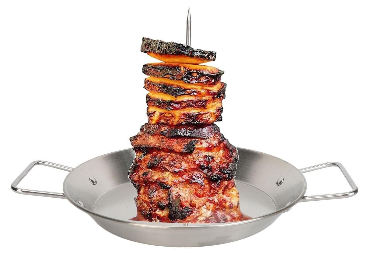 Verticale RVS spies grill voor BBQ en oven