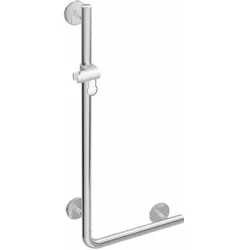 HEWI Winkelgriff mit Brausehalter WARM TOUCH, Anthrazitgrau